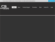 Tablet Screenshot of championsports.com.au